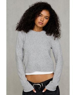 BDG So Soft Slim Crew Neck Sweater - Grey