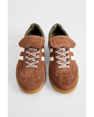 Gola Umber Tan Stadia 86 Trainers - Orange