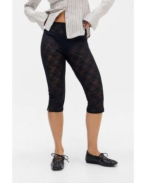 Out From Under Lace Capri Trousers - Blue
