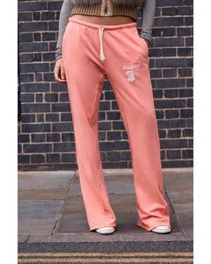 Jaded London Coral Cleo Slouchy Bootcut Joggers - Multicolour