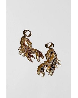 Sigfus Designs Mirrored Scorpion Earrings - Metallic