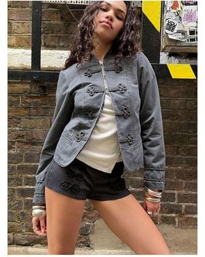 Kimchi Blue Cassie Military Jacket - Grey