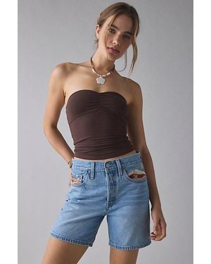 Levi's 501 Mid-Thigh Cutoff Denim Short - Blue