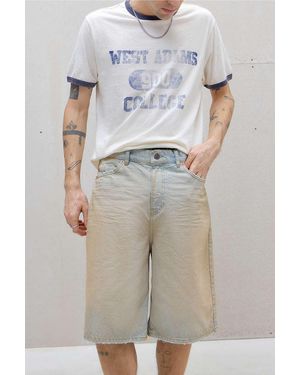 BDG Dirty White Jack Denim Shorts - Blue