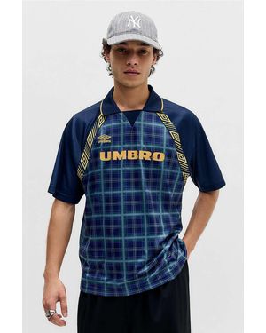 Umbro Uo Exclusive Tartan Check Football Shirt - Blue