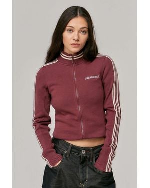 Urban Outfitters Iets Frans. Trip Stripe Track Top Xs At - Red