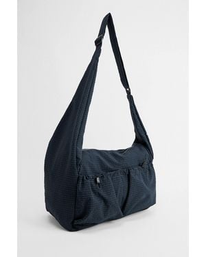 Ayker Navy Check Sling Crossbody Bag - Blue