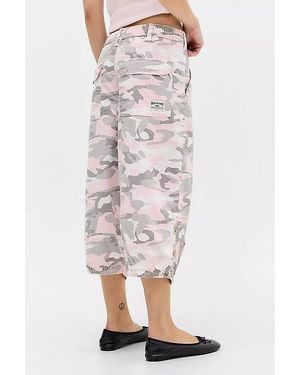 BDG Sydney Crop Baggy Cargo Pants - Pink