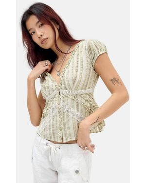 Kimchi Blue Robyn Ruffle Blouse - White
