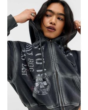 BDG Black Stamp Hoodie