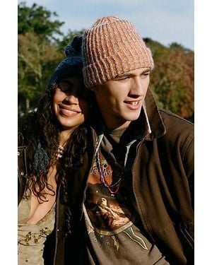 Urban Outfitters Spacedye Knit Beanie - Orange