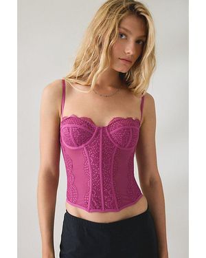 Out From Under Modern Love Corset - Pink