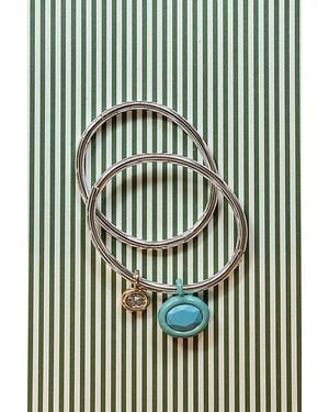 Joiana Jewelry Classic Slim Bangle - Green