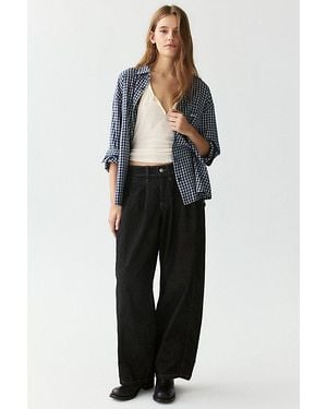BDG Jax Pleated Cocoon Low-Rise Jeans - Gray