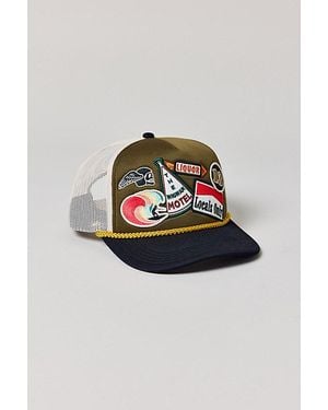 Urban Outfitters Locals Only Surf Trucker Hat - Brown