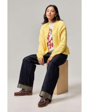 Urban Outfitters Uo Dakota Knit Cardigan - Yellow