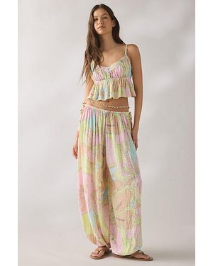 Out From Under Golden Hour Side-Tie Balloon Pants - Natural