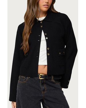 Edikted Lorne Knit Jacket - Black