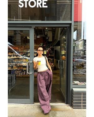 BDG Bobbi Baggy Cocoon Trousers Xs Regular At Urban Outfitters - Black