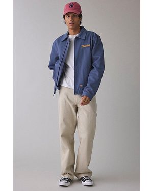 Dickies Hickory Stripe Loose Straight Fit Pants - Blue