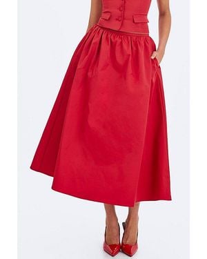 Miss Circle Ursel Gathered A-Line Midi Skirt