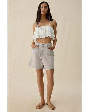 Levi's High-Rise Baggy Shorts - Natural