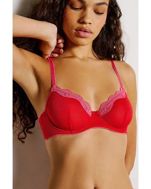Out From Under Cherish Mesh Underwire Bra - Red