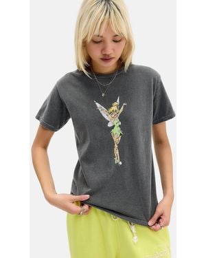 Urban Outfitters Uo Tinkerbell Relaxed Graphic Tee - Grey