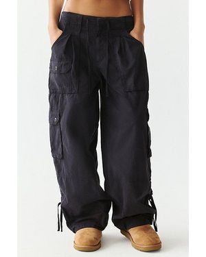 BDG San Diego Full Length Baggy Cargo Pants - Black