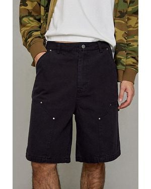 BDG Canvas Double Knee Shorts - Black