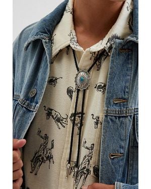 Urban Outfitters Calvin Western Bolo Tie - Gray