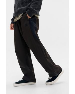 Umbro Uo Exclusive Brown Wide Leg Track Trousers - Black