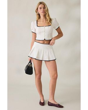 Kimchi Blue Daniella Mini Skort 2-Piece Set - Natural
