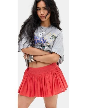 Kimchi Blue Roan Mini Skort - Red
