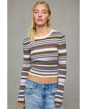 BDG So Soft Slim Crew Neck Sweater - Gray