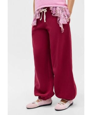 Out From Under Brenda Balloon Joggers - Red