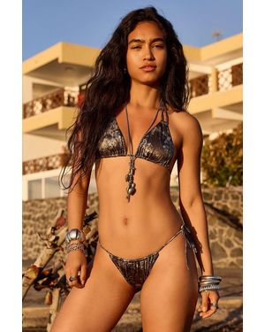 Out From Under Studded Barbwire Bikini Bottoms - Brown