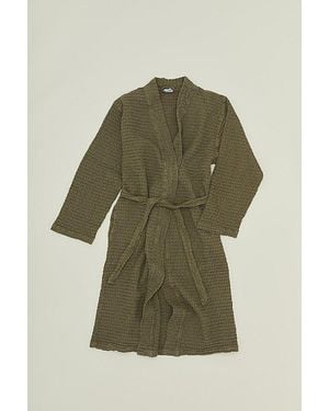 Hawkins New York Simple Waffle Robe - Green