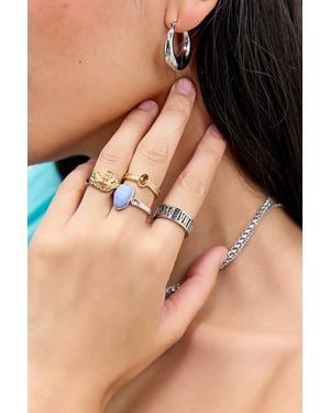 Ed Hardy Cut Out Logo Band Ring - Natural