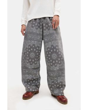 BDG Black Zax Paisley Joggers - Grey