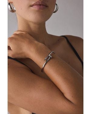 Electric Picks Nailed It Hinged Bracelet - Gray