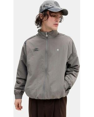 Umbro Brushed Nickel Relaxed Track Jacket - Grey