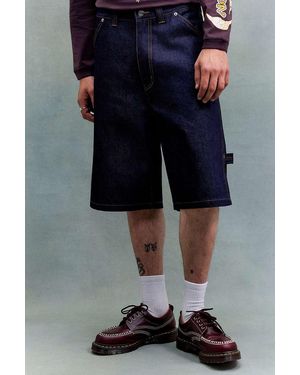 X-Large Indigo Xl Cut Out Loose Shorts - Blue
