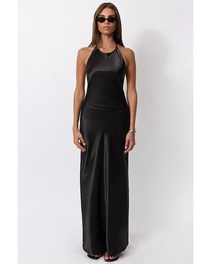 WeWoreWhat Backless Halter Dress - Black