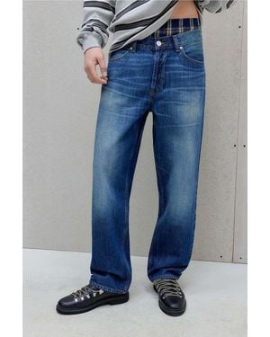 BDG Vintage Wash Straight Leg Jeans - Blue