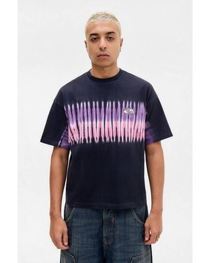 iets frans... Black Tie-dye Surf T-shirt - Blue