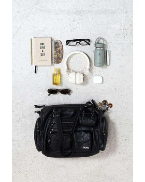 BDG Lulu Pocket Faux Leather Shoulder Bag - Grey
