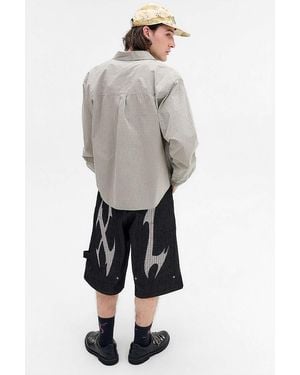 X-Large Black Xl Cut Out Loose Shorts - Grey