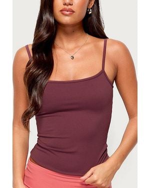 Edikted Ambar Reversible Contrast Tank Top - Purple