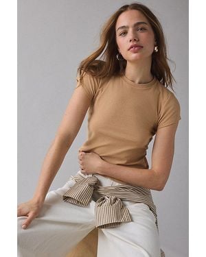 BDG Short Sleeve Spill The Tee - Brown